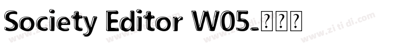Society Editor W05字体转换